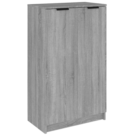 Avory Shoe Storage Cabinet With 2 Doors In Grey Sonoma Oak_3
