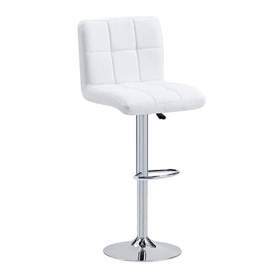 Axara High Gloss Bar Table In White Grey 4 Coco White Stools_3