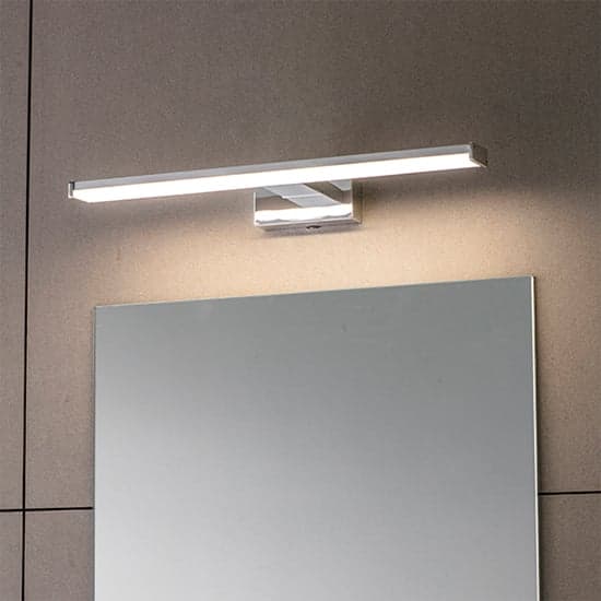 Axis Frosted Plastic Wall Light In Chrome_3