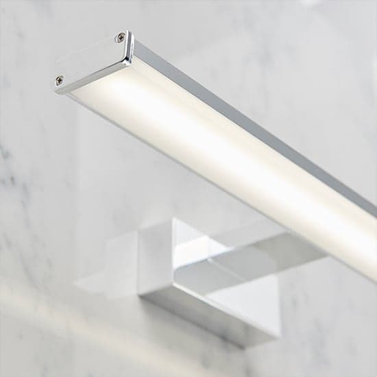 Axis Frosted Plastic Wall Light In Chrome_5
