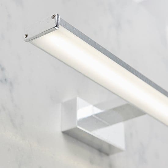 Axis Frosted Plastic Wall Light In Chrome_6