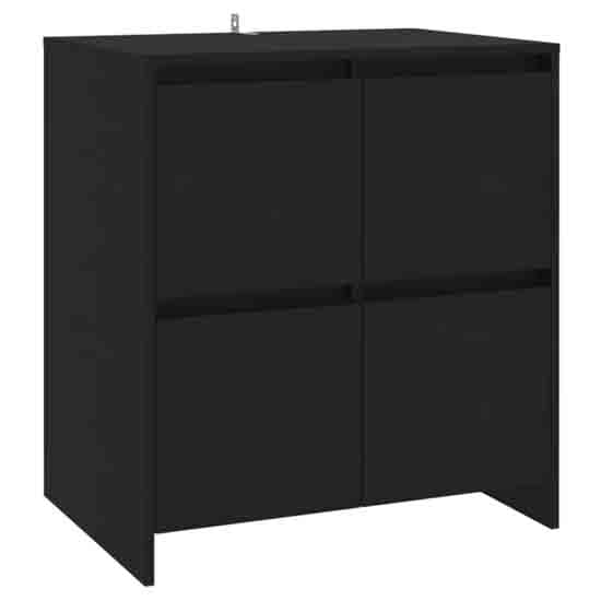 Axton Wooden Storage Cabinet With 4 Doors In Black_4