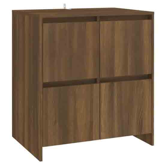 Axton Wooden Storage Cabinet With 4 Doors In Brown Oak_4