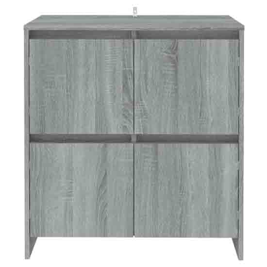 Axton Wooden Storage Cabinet With 4 Doors In Grey Sonoma_5