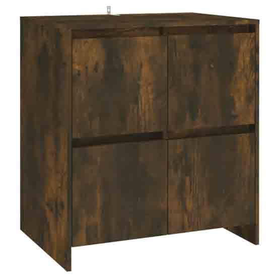 Axton Wooden Storage Cabinet With 4 Doors In Smoked Oak_4