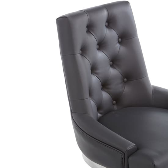 Azaltro Black Faux Leather Dining Chairs In Pair_5