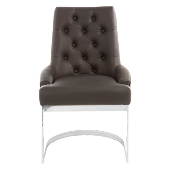 Azaltro Upholstered Faux Leather Dining Chair In Black_2
