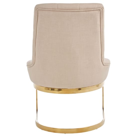Azaltro Upholstered Linen Fabric Dining Chair In Natural_4