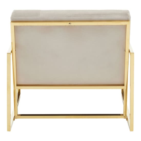 Azaltro Velvet Lounge Chair With Gold Steel Frame In Mink_4