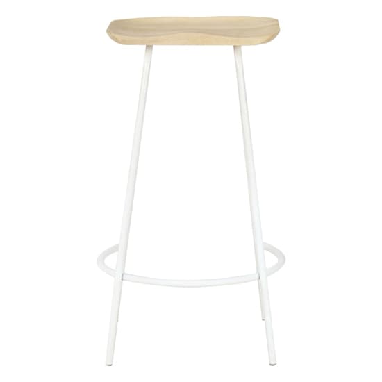 Azul Set Of 4 Wooden Bar Stools With White Frame In Natural_3