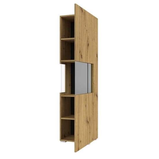 Azusa Wooden Display Cabinet Tall In Artisan Oak_3