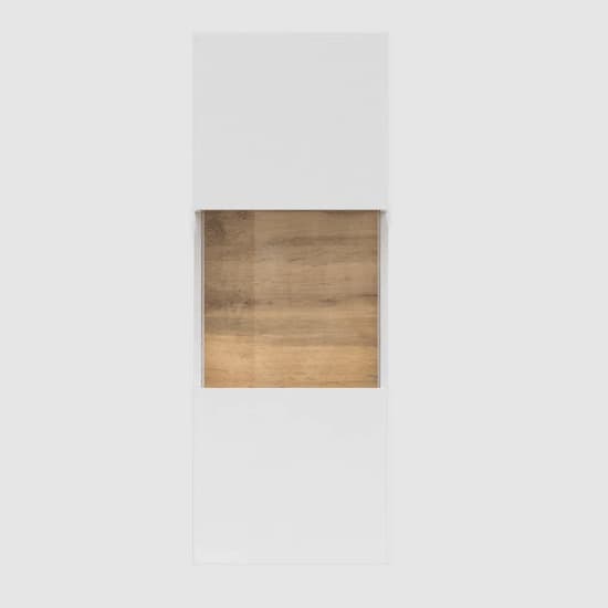 Azusa Wooden Display Cabinet Wall Hung In Matt White_3