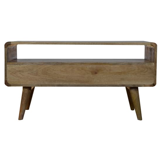 Bacon Wooden Curved TV Stand In Oak Ish With 2 Drawers_4