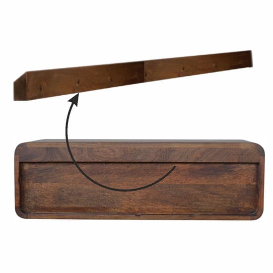 Bacon Wooden Curved Wall Hung Console Table In Chestnut_4