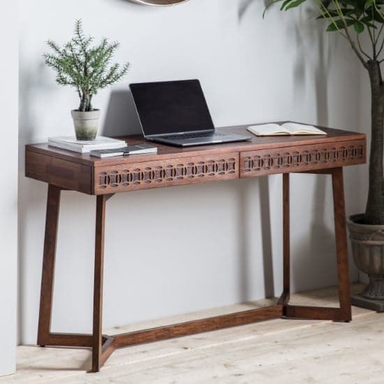 Bahia Rectangular Wooden Laptop Desk In Brown_1