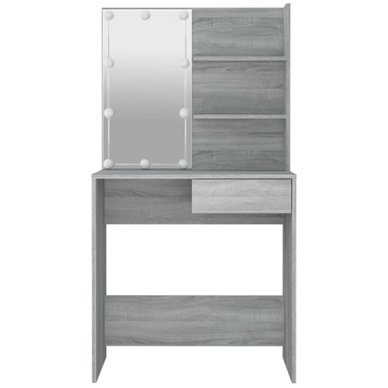 Baina Wooden Dressing Table In Grey Sonoma Oak With LED Lights_6