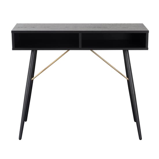 Baiona Wooden Console Table In Black Oak_2