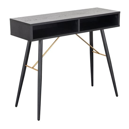 Baiona Wooden Console Table In Black Oak_1