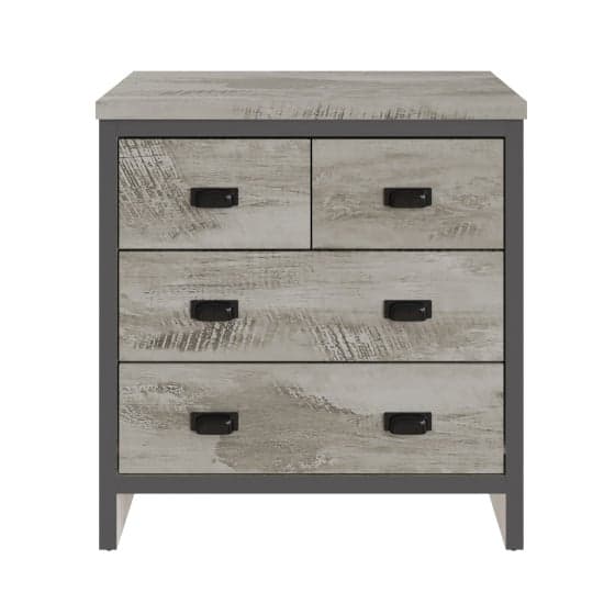 Balcombe Wooden Chest Of 4 Drawers In Grey_2