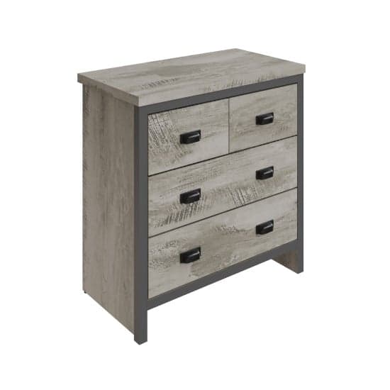 Balcombe Wooden Chest Of 4 Drawers In Grey_3