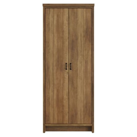 Balcombe Wooden Wardrobe With 2 Doors In Knotty Oak_2