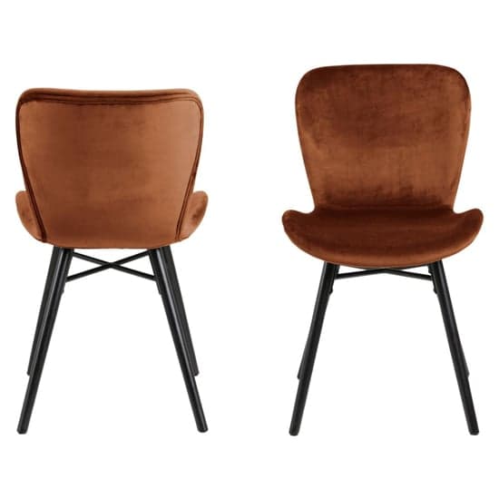 Baldwin Copper Fabric Dining Chairs In Pair_2