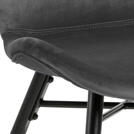 Baldwin Dark Grey Fabric Dining Chairs In Pair_4