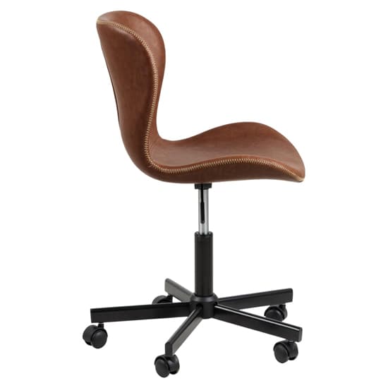Baldwin PU Leather Home And Office Chair In Brown_3