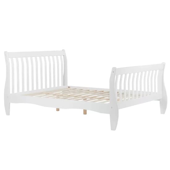 Balford Pine Wood Small Double Bed In White_3