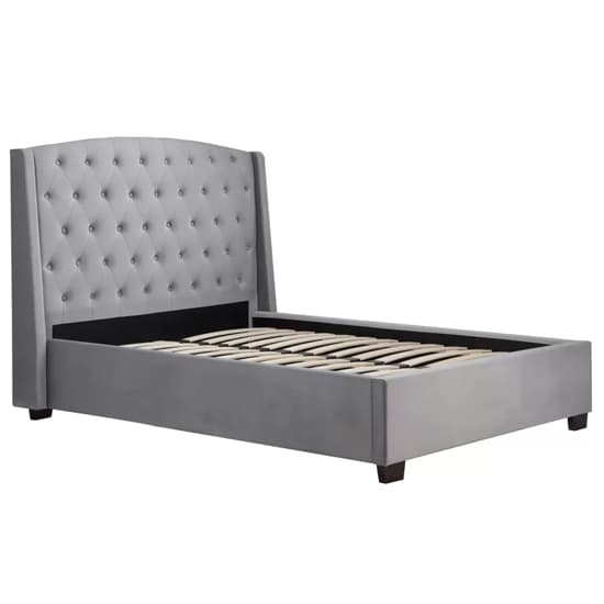 Balmorals Fabric Double Bed In Grey_3