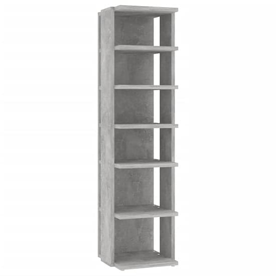 Balta Shoe Storage Rack With 6 Shelves In Concrete Effect_2