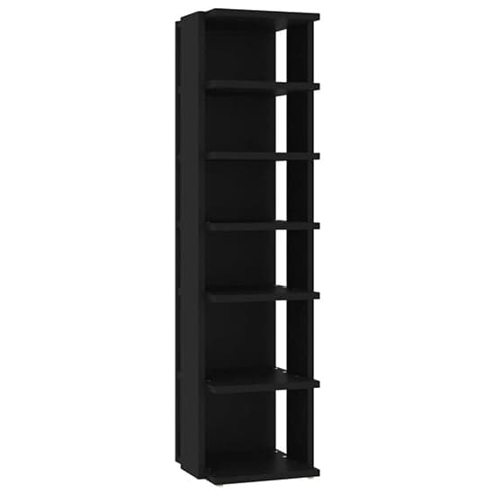Balta Wooden Shoe Storage Rack With 6 Shelves In Black_2