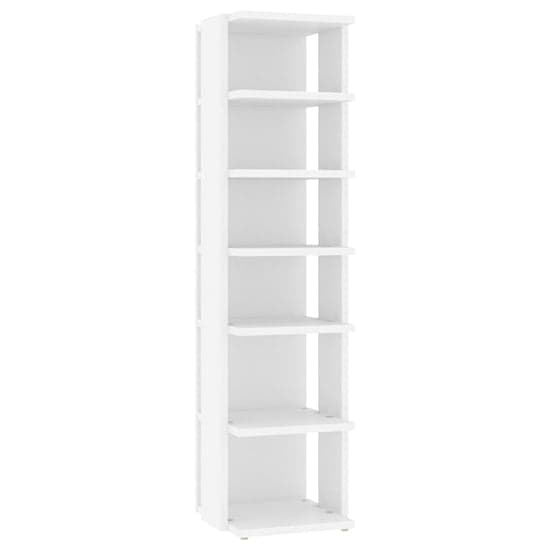 Balta Wooden Shoe Storage Rack With 6 Shelves In White_2