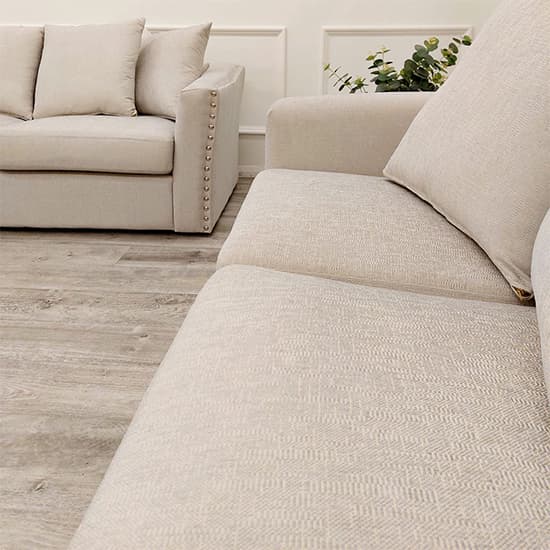 Barbon Fabric 3 + 2 Seater Sofa Set In Beige_9