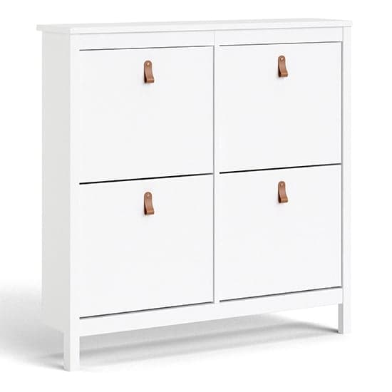 Barcila 4 Compartments Shoe Storage Cabinet In White_2