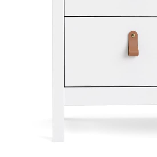 Barcila Chest Of Drawers In White With 3 Drawers_6