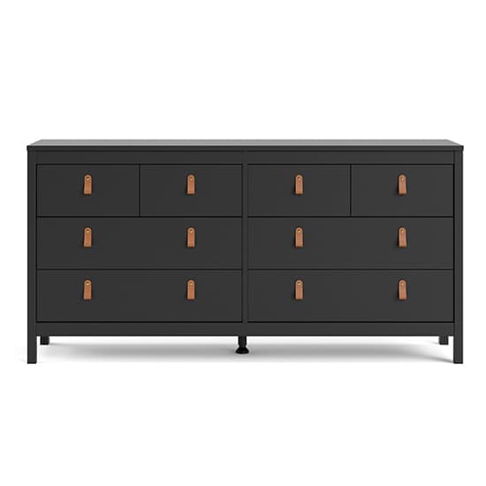Barcila Large Chest Of Drawers In Matt Black With 8 Drawers_3