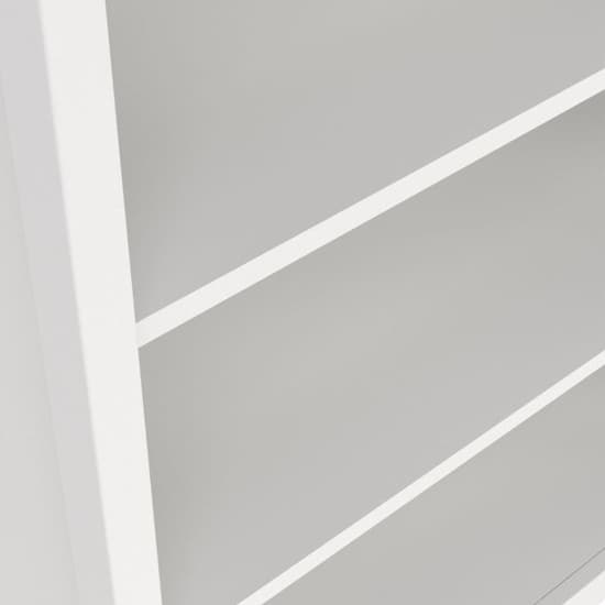 Barcila Wooden Bookcase With 5 Shelves In White_5