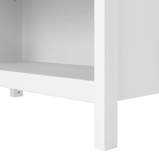 Barcila Wooden Bookcase With 5 Shelves In White_6