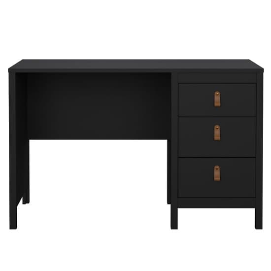 Barcila Wooden Computer Desk With 3 Drawers In Black_4