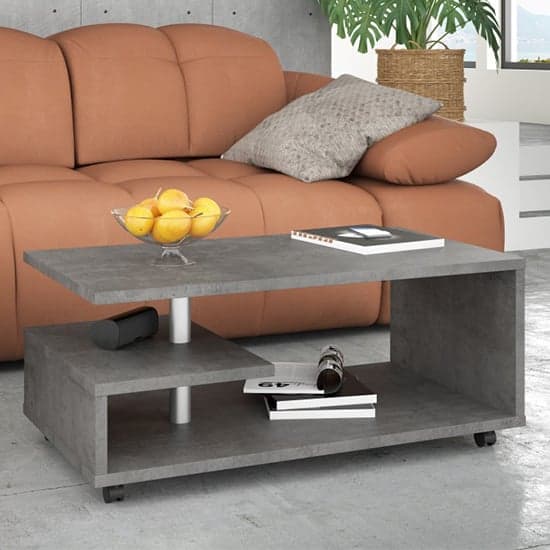 Barletta Wooden G-Shape Coffee Table In Concrete Dark Grey_1