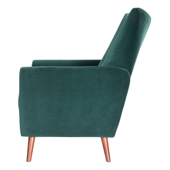 Baron Velvet Occasional Lounge Chair In Green_3