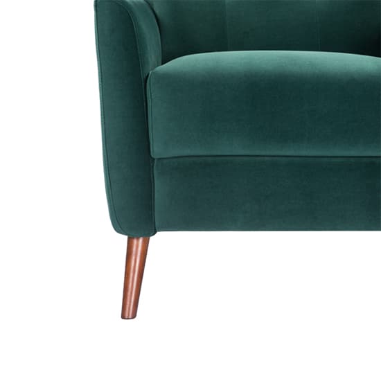 Baron Velvet Occasional Lounge Chair In Green_5