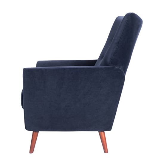 Baron Velvet Occasional Lounge Chair In Midnight Blue_3