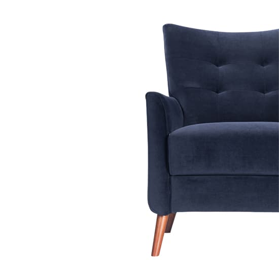 Baron Velvet Occasional Lounge Chair In Midnight Blue_5
