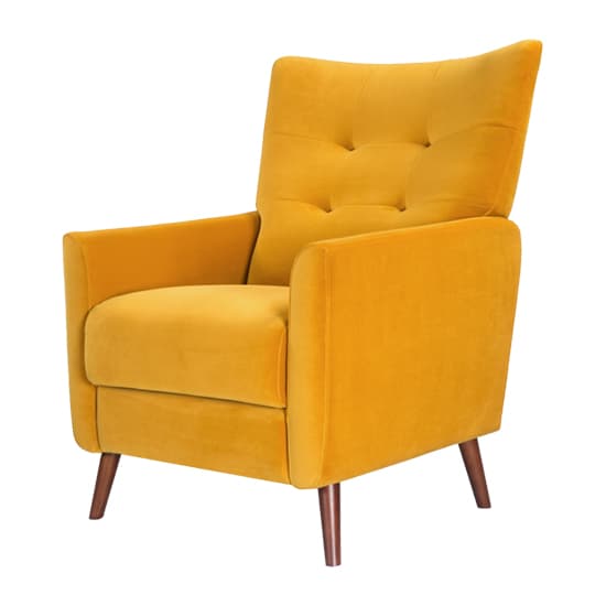 Baron Velvet Occasional Lounge Chair In Mustard_2