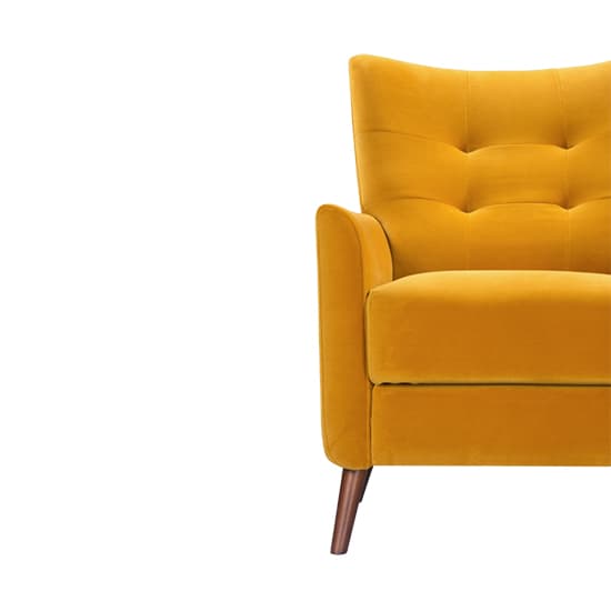 Baron Velvet Occasional Lounge Chair In Mustard_6