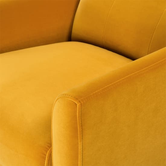 Baron Velvet Occasional Lounge Chair In Mustard_7