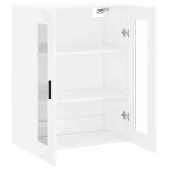 Barrie High Gloss Wall Mounted Storage In White Furniture in Fashion