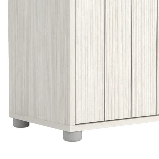 Barrie Wooden Shoe Storage Cabinet Tall With 2 Doors In White_8